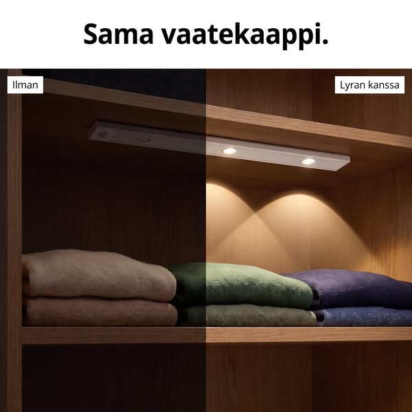 Valoa ilman johtoja – kymmenessä sekunnissa