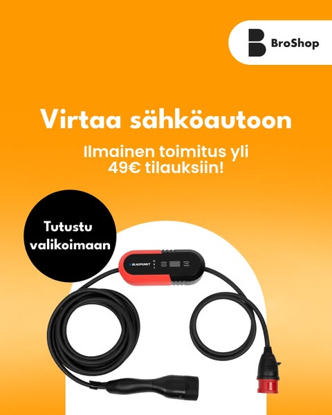 Tilaa sähköauton lataustarvikkeet