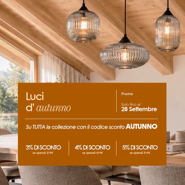 Sconti su tutta la collezione