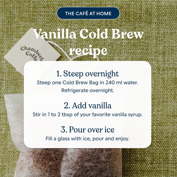 Tomorrow’s cold brew starts tonight