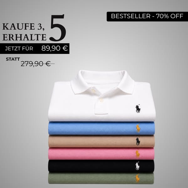 5 Premium Polo – nur 89,90€