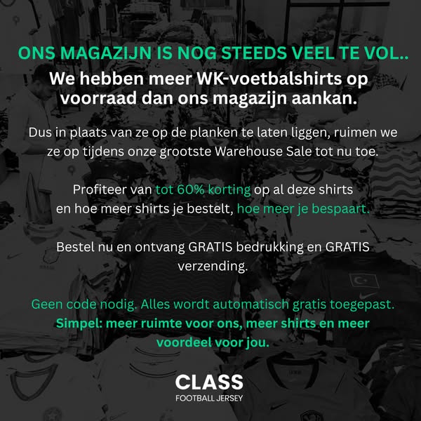 Tot 60% korting op Kids WK-shirts
