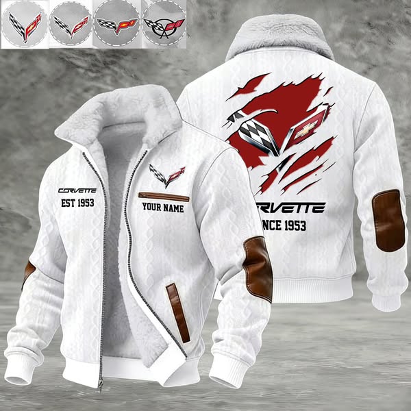 Corvette Custom Name Design Fleece Jacket