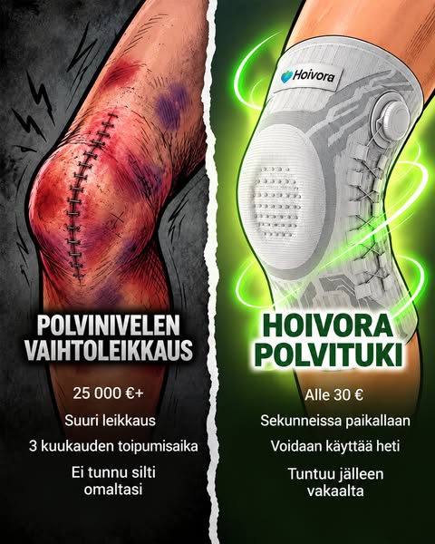 Polvikipuja tai nivelrikkoa?