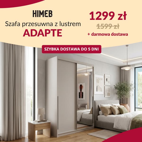 Szafa Adapte z dostawą do 5 dni! Teraz tylko 1299 zł