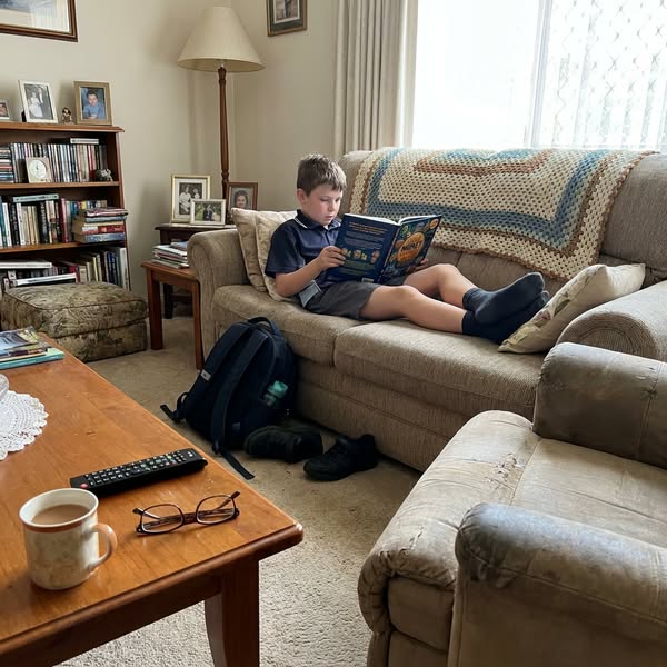 He ignored the iPad. He was reading about money.