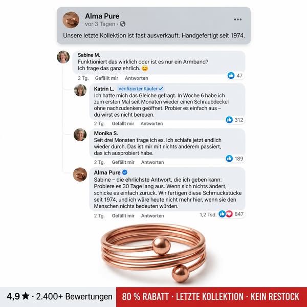 Schmuck aus 99,9 % reinem Kupfer