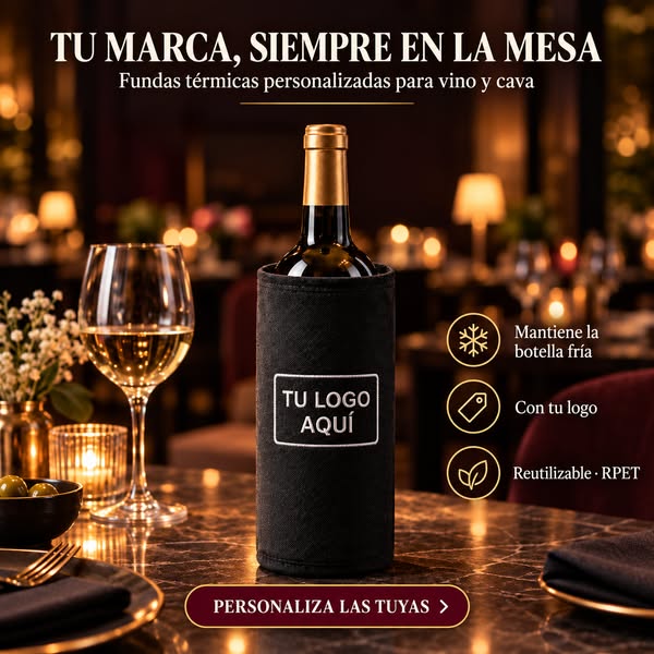 Fundas térmicas con tu logo · desde 9,99 €/ud