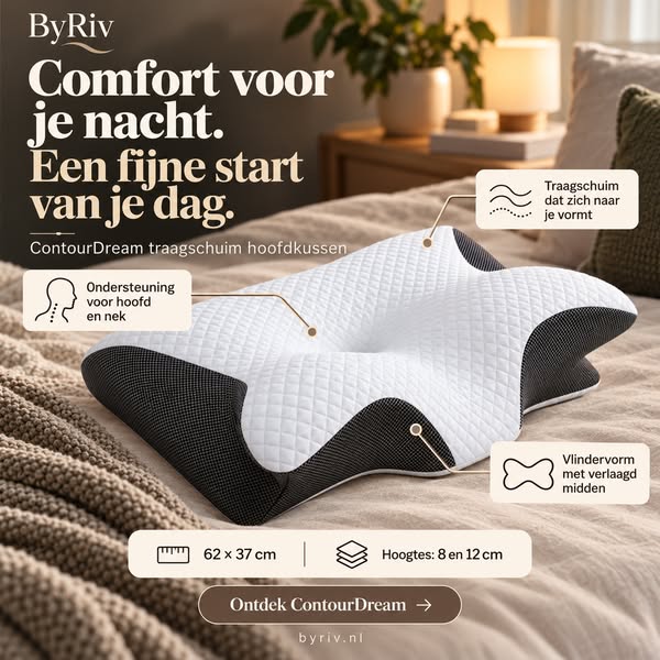 Geef je hoofd rust. Geef je nek ondersteuning.