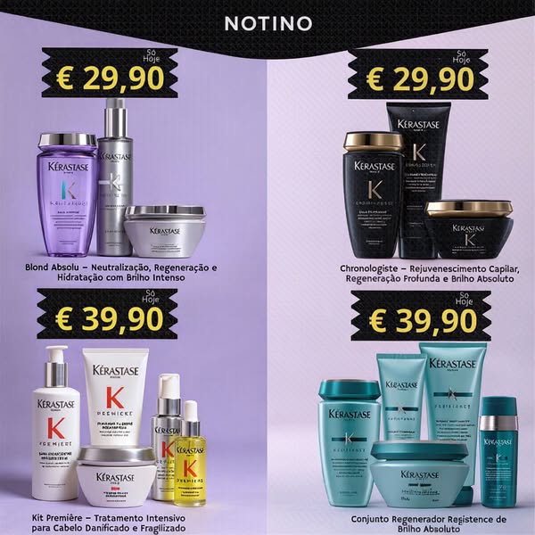 Liquidação pack 5 produtos – Só hoje