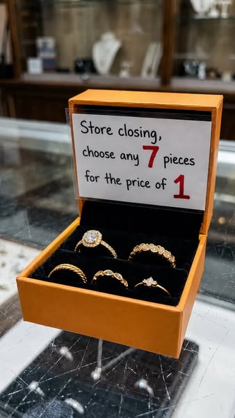 Choose any 7 gold-plated pieces for the price of 1.