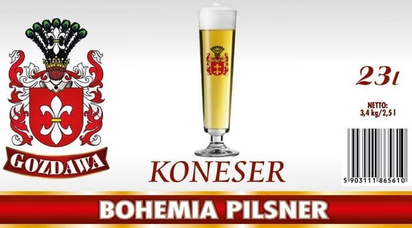 Zestaw piwowarski BOHEMIA PILSNER 3,4 kg