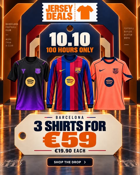Football Shirts from €19.90 | Jersey Deals