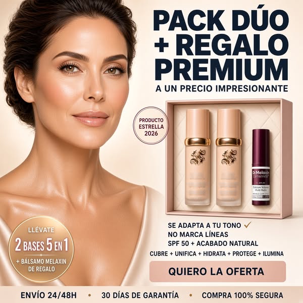 SÚPER OFERTA · DOS BASES + REGALO SUPER BALSAMO Dr. Melaxin