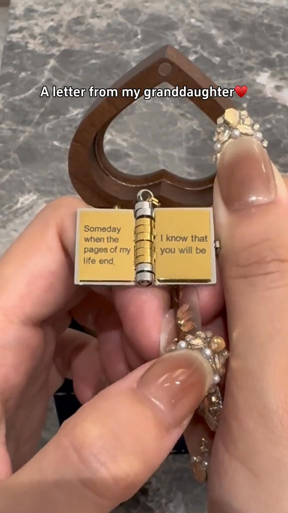 For Granddaughter - The Most Beautiful Chapter Book Necklace