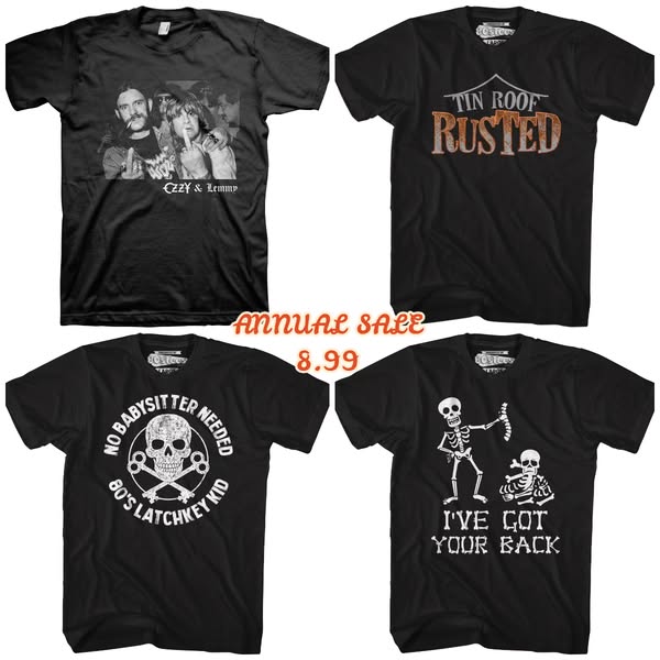 CLEARANCE SALE — ALL TEES $7.99!