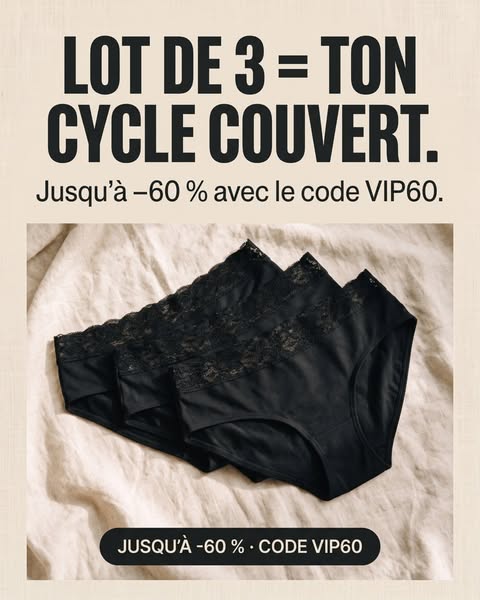 Lot de 3 = ton cycle couvert.