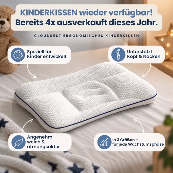 Cloudrest™ Ergonomisches Kinderkissen