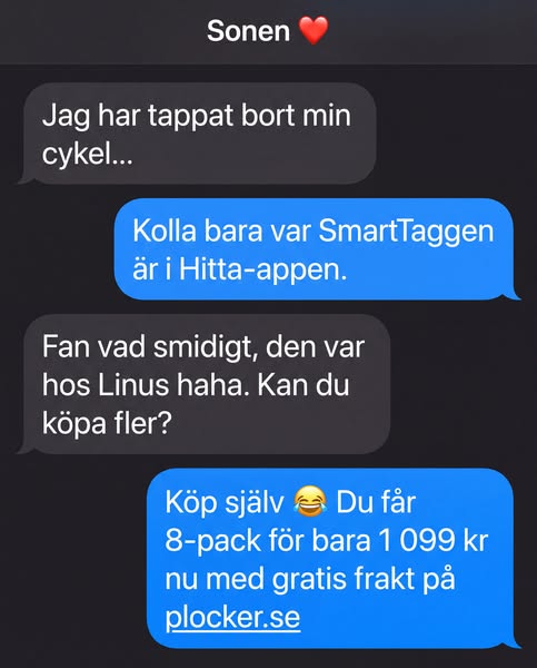 SmartTag 8-pack – 1 099 kr
