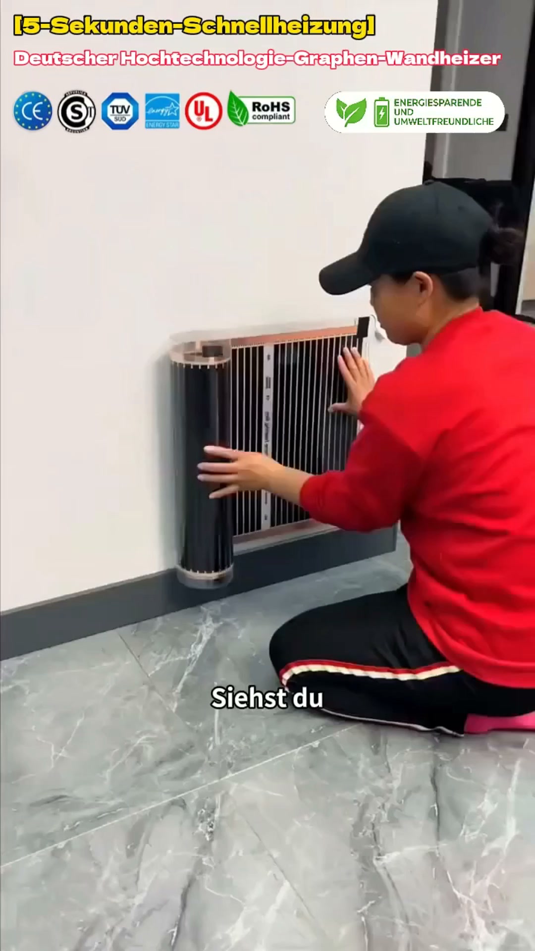 Graphen-Heizfolie – Schnelle & Energiesparende Wandheizung für Ihr Zuhause