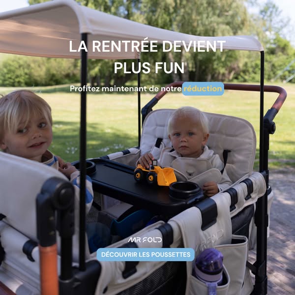 Offre de rentrée sur les poussettes