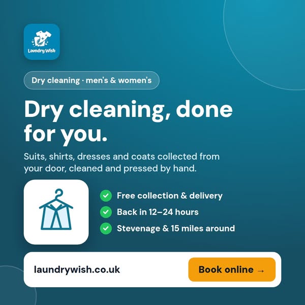 Dry cleaning, collected & delivered
