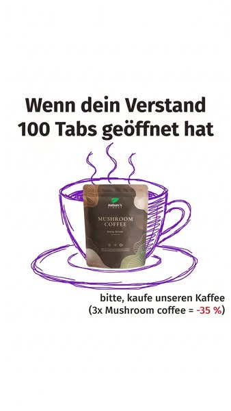 Kaffee, Lion’s Mane, Reishi, Chaga & Shiitake...