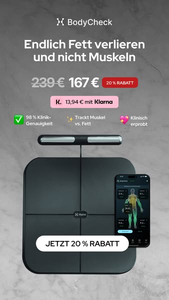 Verstehe deinen Körper datenbasiert – mit dem Hume Body Check.