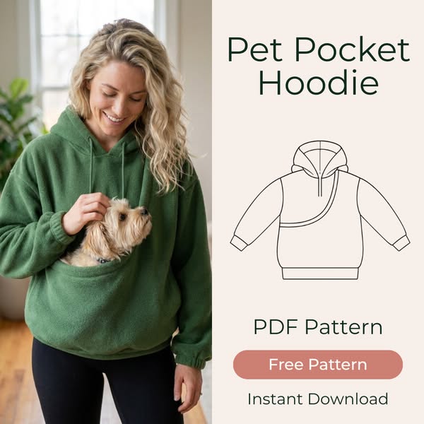 90% Off Pet Pocket Hoodie Pattern