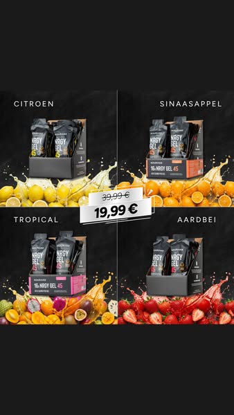 Voeding die je helpt prijzen te winnen 𝟭.𝟮𝟱€ per gel