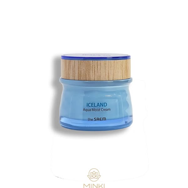 THE SAEM Iceland Aqua Moist Cream - Crema nutritiva con agua mineral islandesa 60 ml