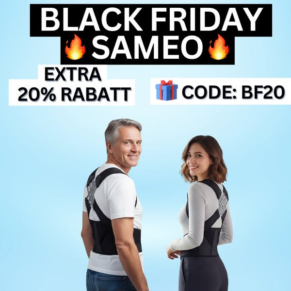 Black Friday — zusätzlich 20 % Rabatt: Code BF20