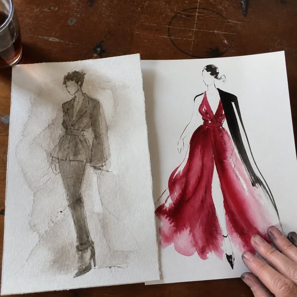 Learn the Classic French Art of Watercolor Fashion Illustration