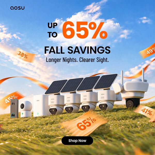 aosu Smart Security for Peace of Mind – Up to 65% OFF