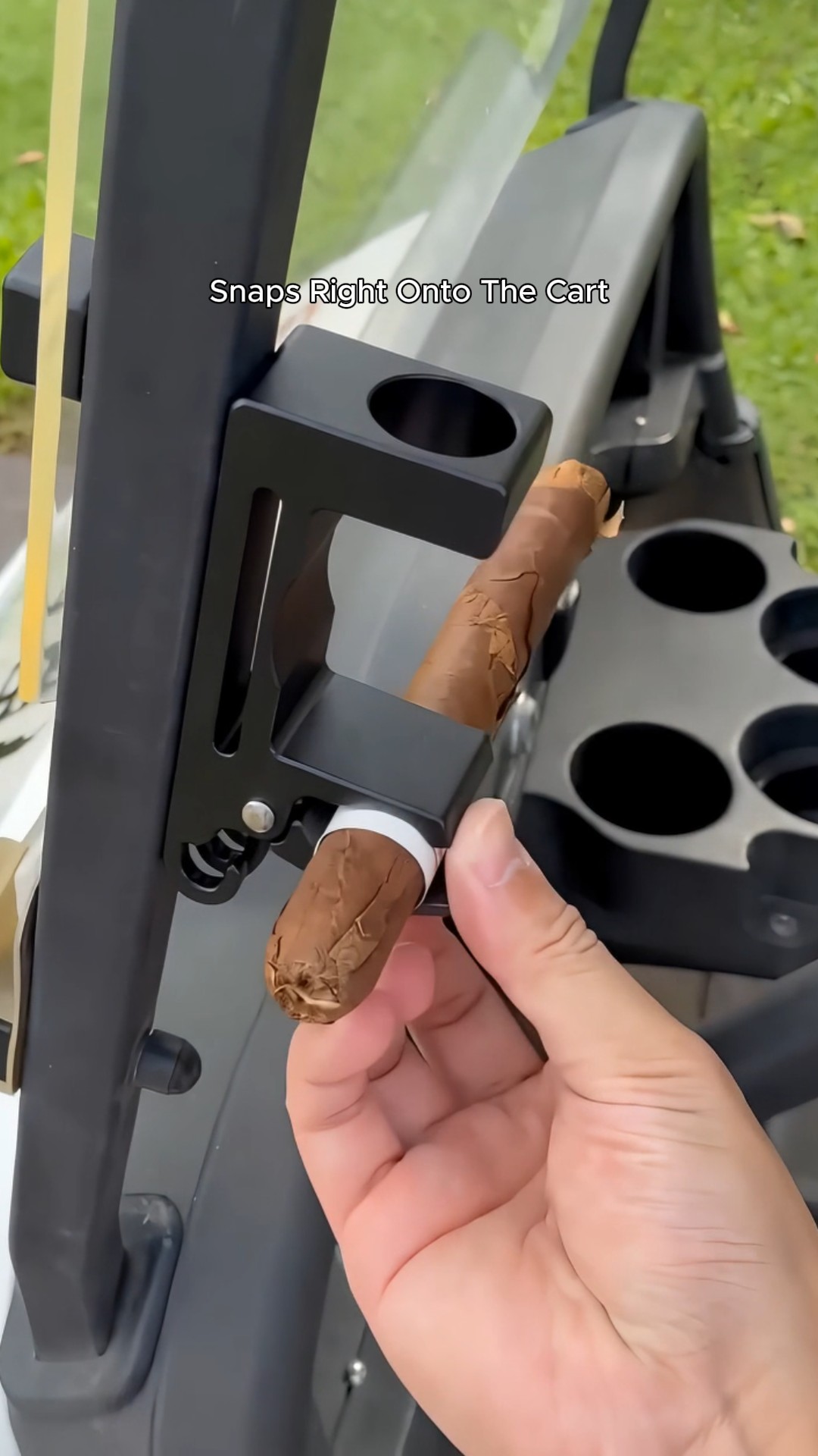 Universal Magnetic Cigar Clip for Golf Cart