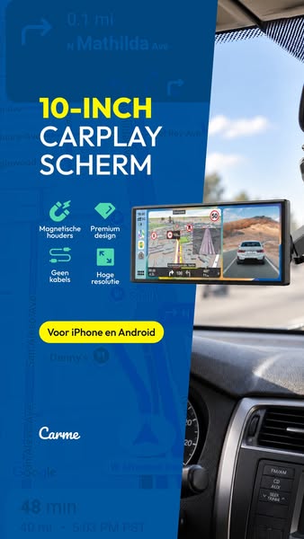 Upgrade je auto met een CarPlay scherm!