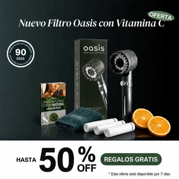 Cabezal con Sistema de Filtración 15 Etapas + Vitamina C