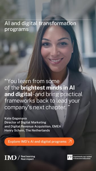 IMD AI and Digital Tranformation programs for executives