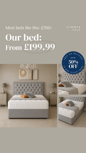 Aqua Divan Bed Set | Now on Sale