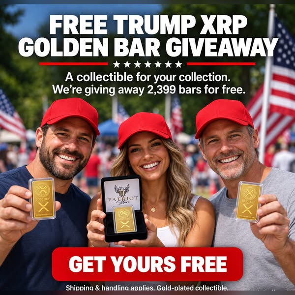 Free Trump XRP Golden Bar | American Patriot Collectibles