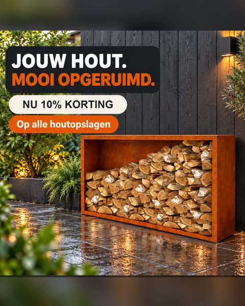 10% korting op houtopslagen