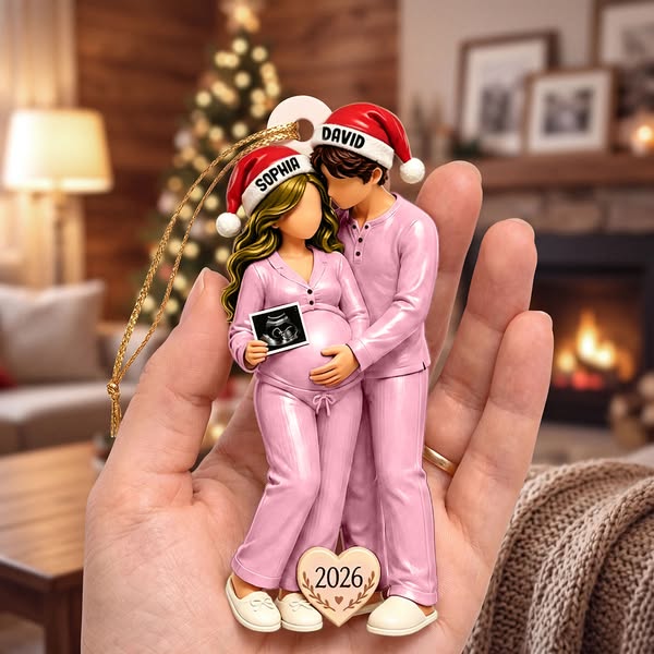 Custom Pregnancy Announcement Ornament