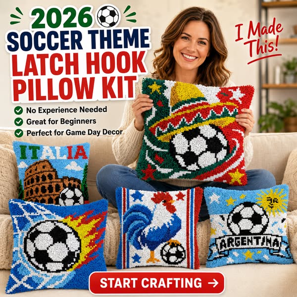 2026 Soccer-Inspired DIY Pillow Kit