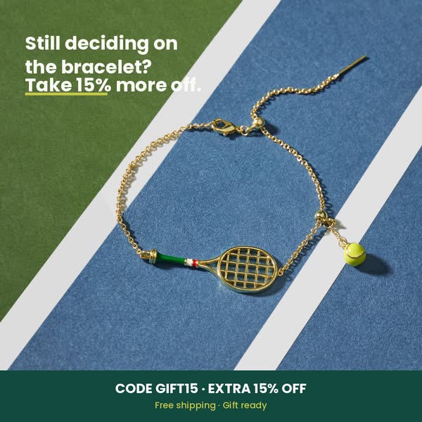 Tennis Racquet Bracelet