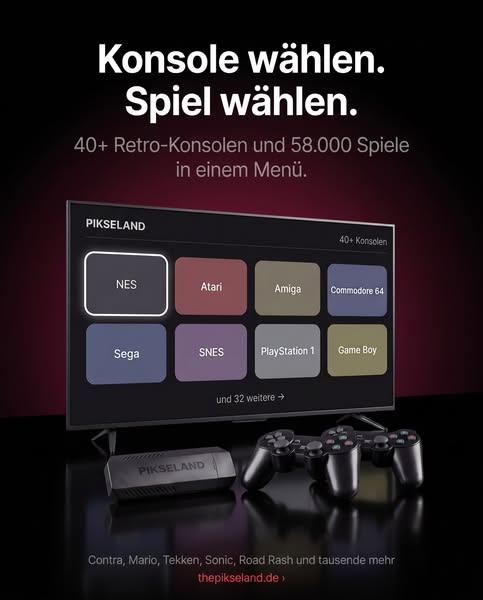 Konsole wählen, Spiel wählen