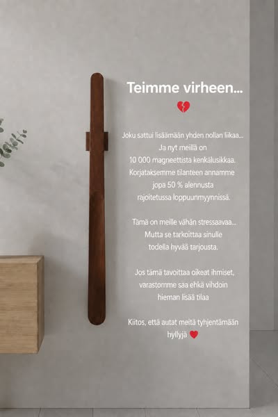 Poraamista? Ei enää koskaan.