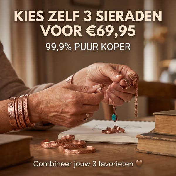 3 sieraden voor €69,95