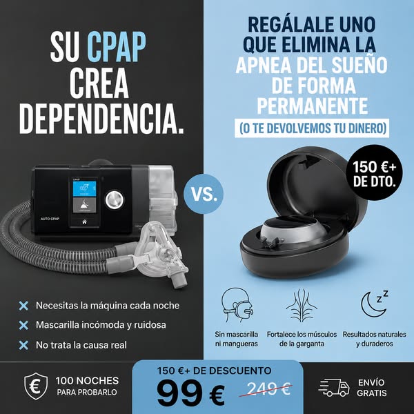 Soluciona la apnea del sueño y los ronquidos de raíz