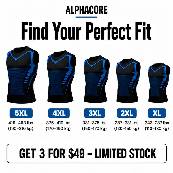 Find Your Perfect Size — S to 5XL