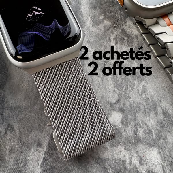 RUPTURE IMMINENTE ! 2+2 bracelets offerts Ajoutez-les vite à votre panier Livraison en 48H !